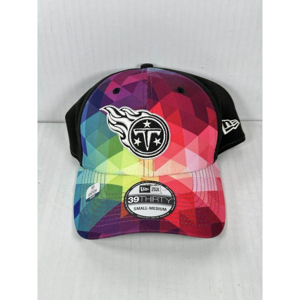Size S/M New Era Tennessee Titans 39THIRTY NFL Crucial Catch Flex Fit Hat Cap